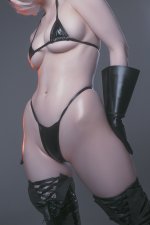 Michi Kyunn cosplay Officer 2B - NierAutomata (12).jpg