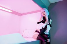 Nekokoyoshi (爆机少女喵小吉) cosplay Lucy - Cyberpunk (2).jpg